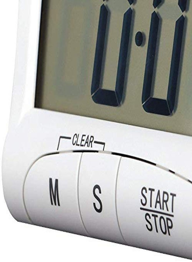we3 Digital Kitchen Timer & Stopwatch, Large Digits, Loud Alarm, Magnetic Stand (DC101) - Image 3